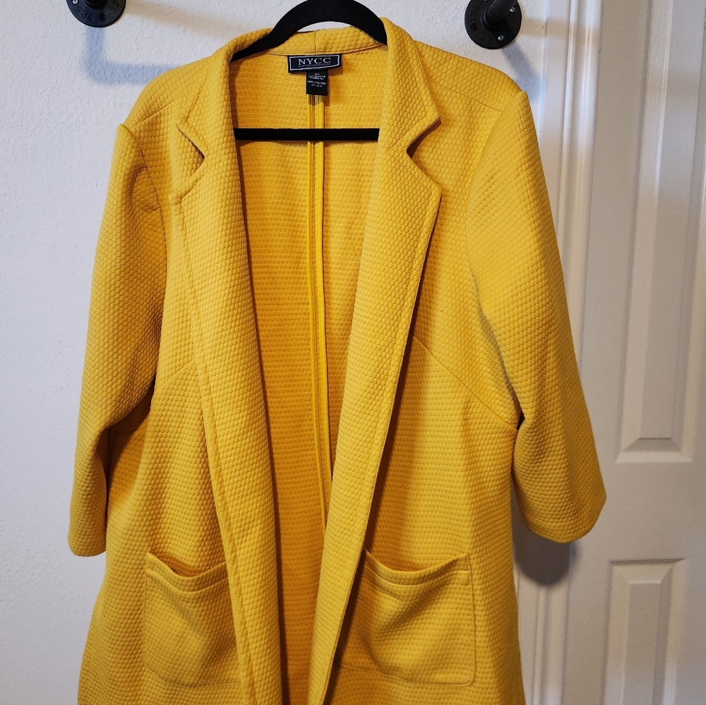 NYCC Women's Mustard Yellow Blazer